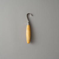 COUTEAU CROCHE GAUCHER pour sculpter le bois, avec étui en cuir - carving hook 164 - MORAKNIV