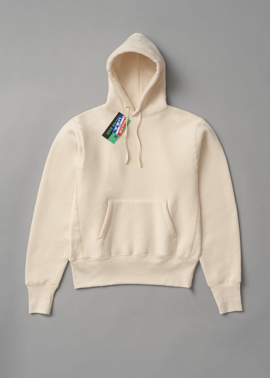 SWEATSHIRT EPAIS - ECRU - Cross-Knit® heavyweight 12 OZ  - CAMBER USA