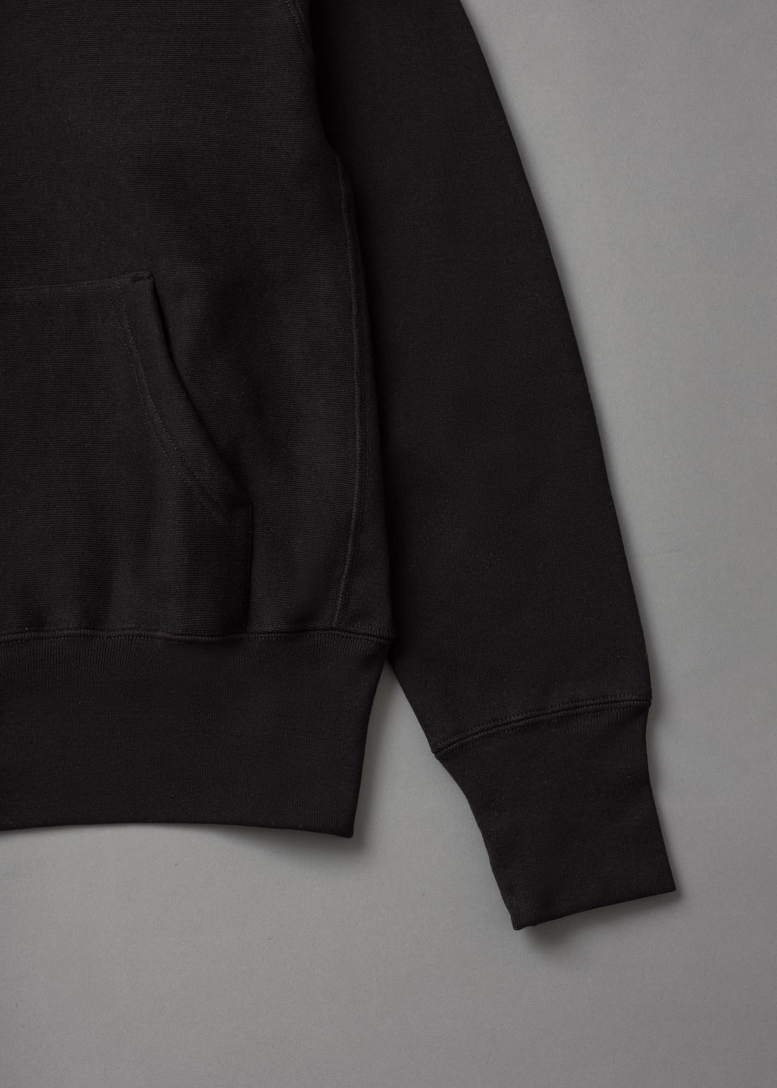 SWEATSHIRT EPAIS - NOIR - Cross-Knit® heavyweight 12 OZ  - CAMBER USA