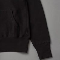 SWEATSHIRT EPAIS - NOIR - Cross-Knit® heavyweight 12 OZ - CAMBER USA