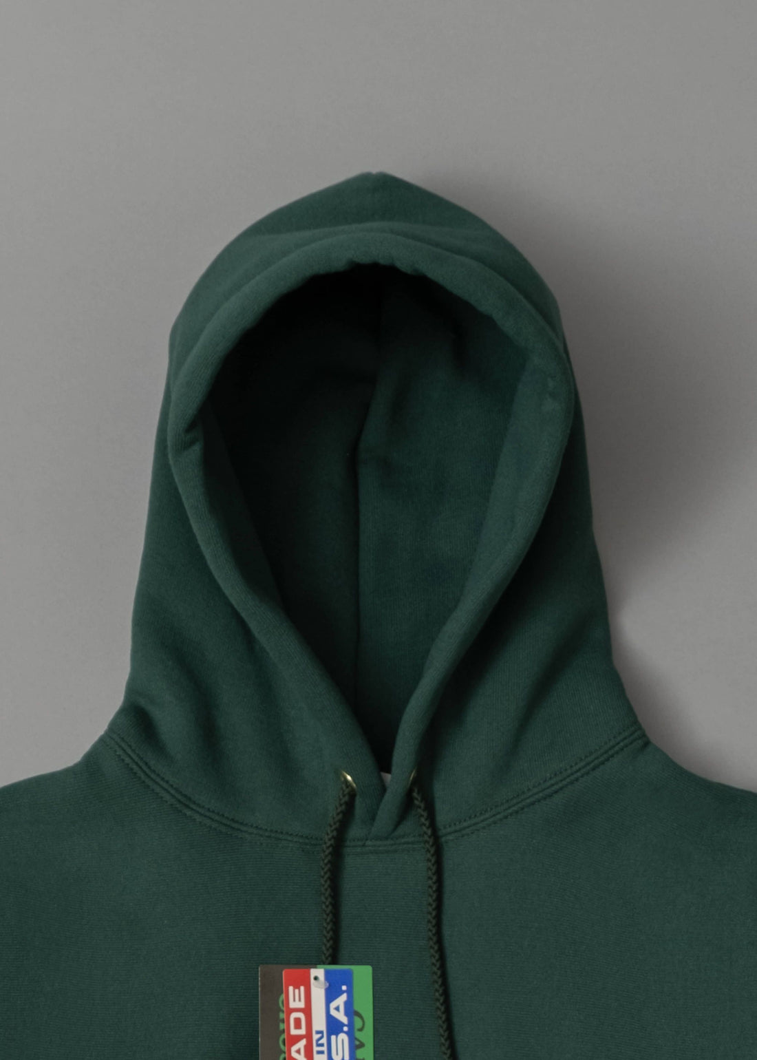 SWEATSHIRT EPAIS - DARK GREEN - Cross-Knit® heavyweight 12 OZ  - CAMBER USA