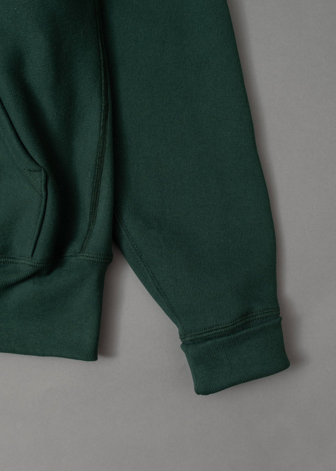 SWEATSHIRT EPAIS - DARK GREEN - Cross-Knit® heavyweight 12 OZ  - CAMBER USA