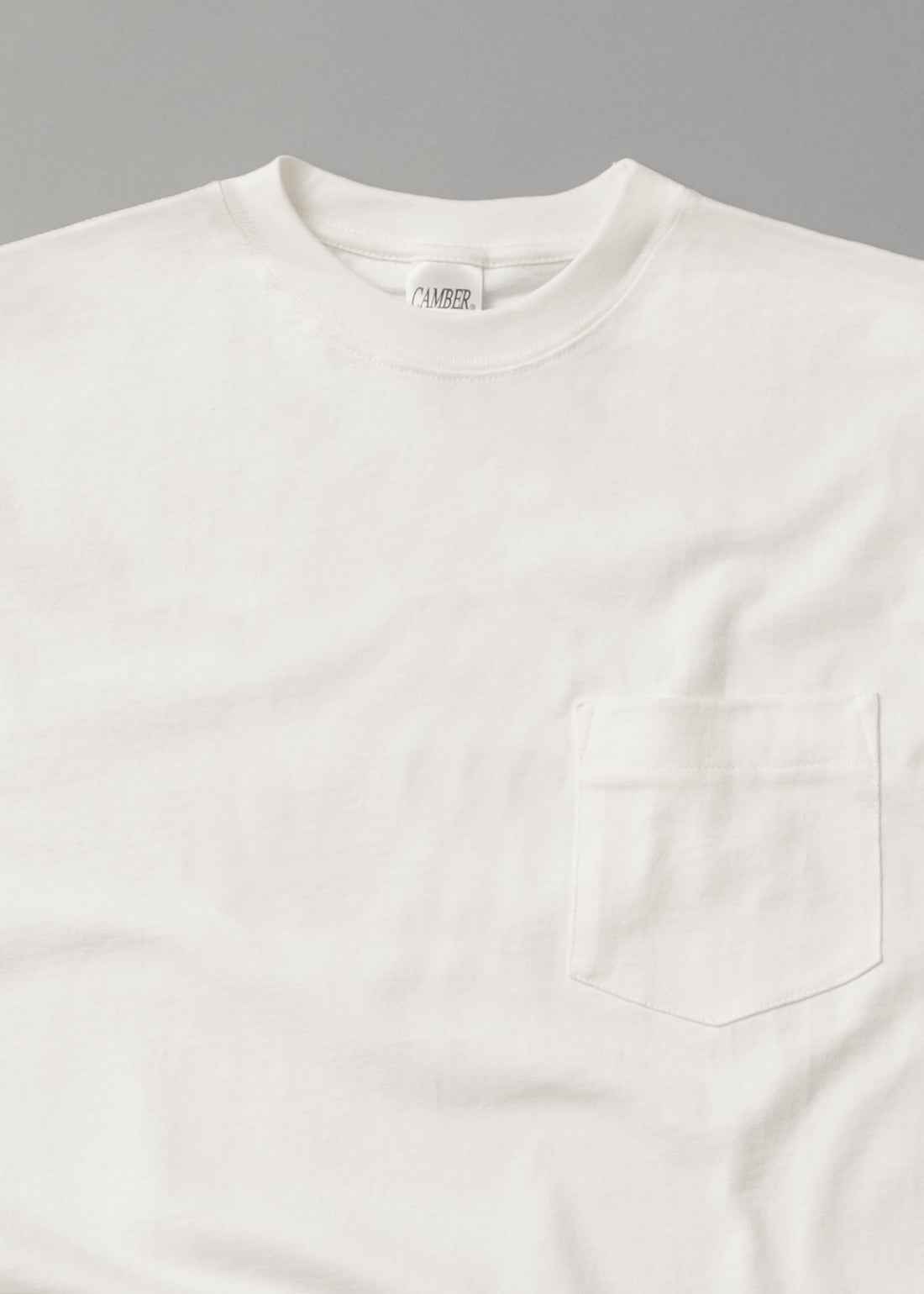 T-SHIRT EPAIS - BLANC - MAX WEIGHT 8 OZ - CAMBER USA