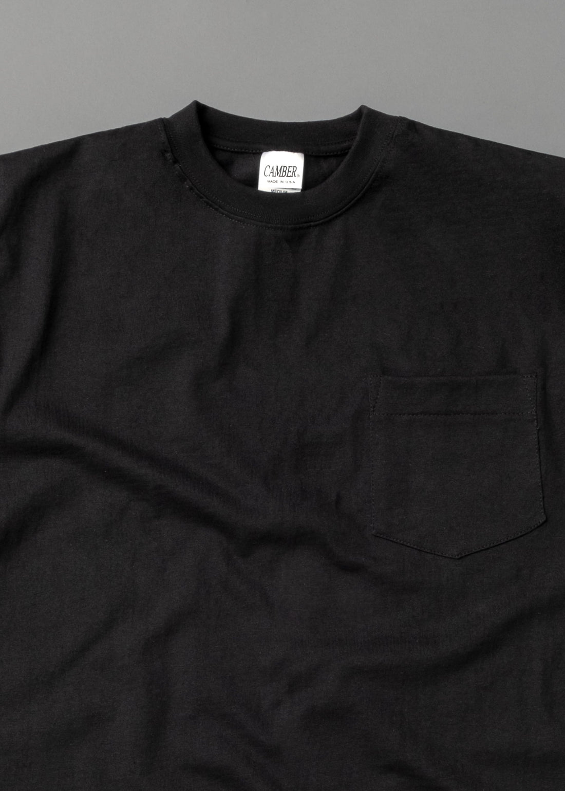 T-SHIRT EPAIS - NOIR - MAX WEIGHT 8 OZ - CAMBER USA