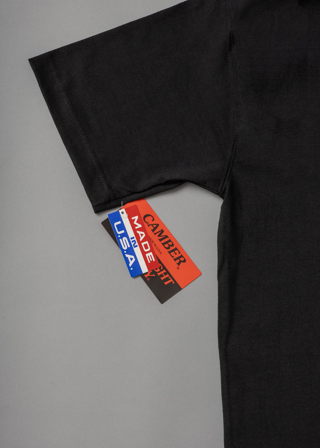 T-SHIRT EPAIS - NOIR - MAX WEIGHT 8 OZ - CAMBER USA