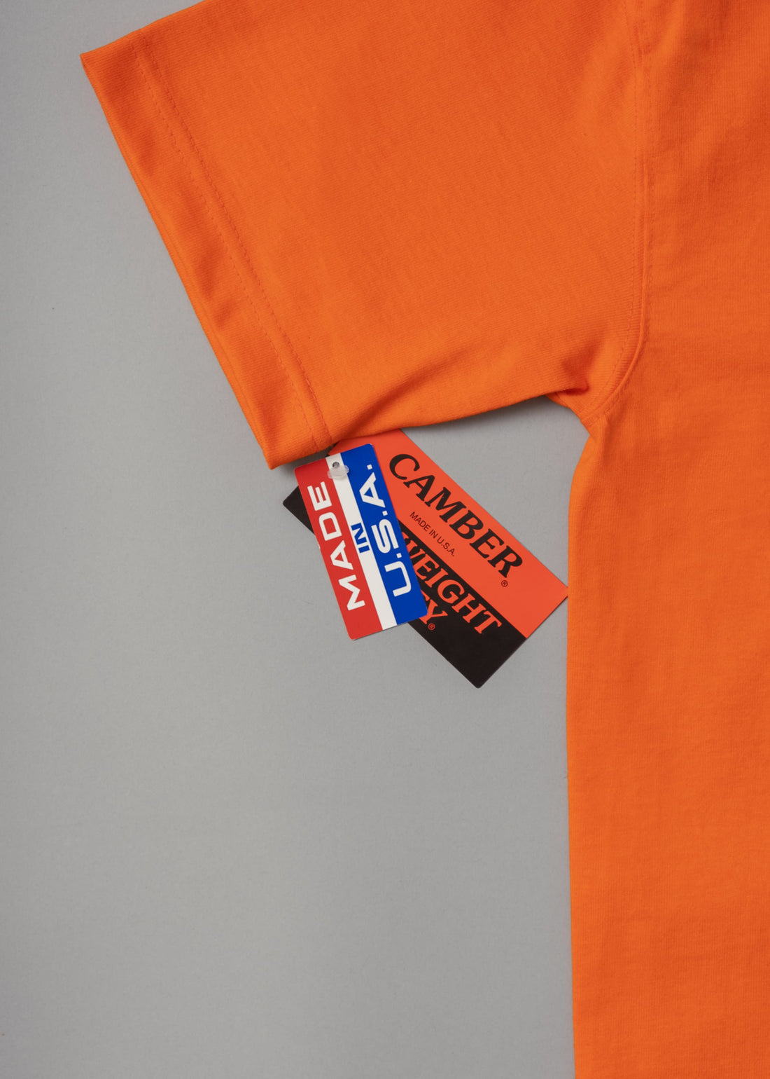 T-SHIRT EPAIS - ORANGE - MAX WEIGHT 8 OZ - CAMBER USA