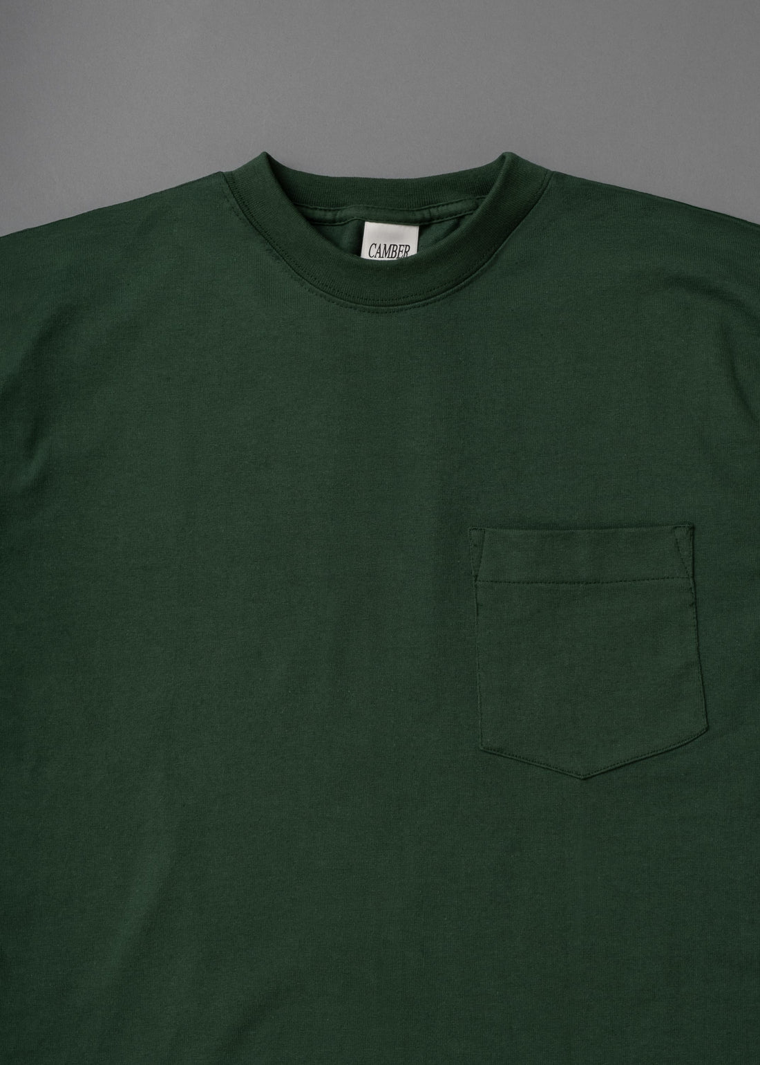 T-SHIRT EPAIS - VERT - MAX WEIGHT 8 OZ - CAMBER USA