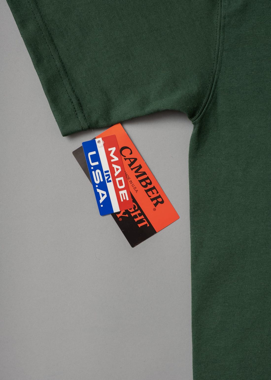 T-SHIRT EPAIS - VERT - MAX WEIGHT 8 OZ - CAMBER USA