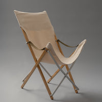 TAKE! CHAIR LONG - Fauteuil DE CAMPING pliable en bambou, coton, aluminium - SNOW PEAK