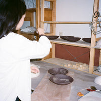 MANGEOIRE / ABREUVOIR EN TERRE MÊLÉE - "SERIE MANGEOIRES" - NOIR - LÉA BALDASSARI X MAGASIN VIVANT!