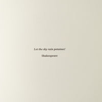 APARTAMENTO COOKBOOK #8 — TUBER, OR NOT TUBER ?