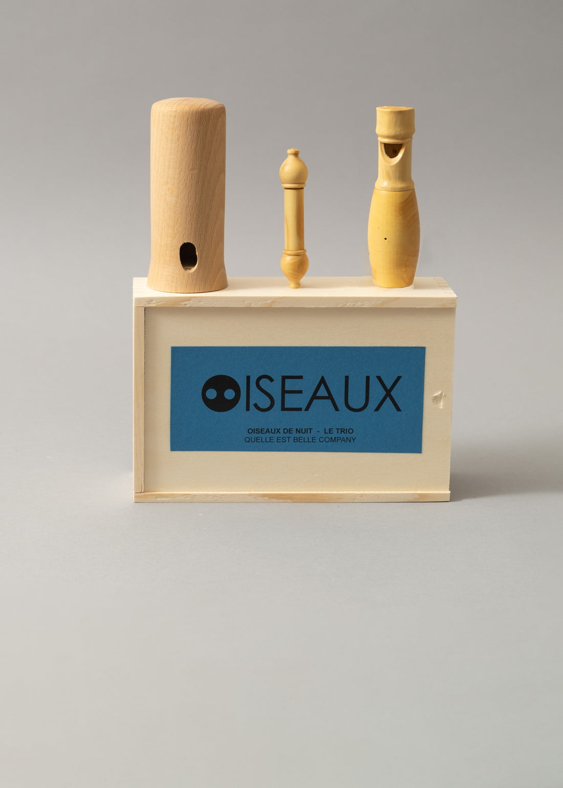 COFFRET TRIO - OISEAUX DE NUIT - HIBOUX MOYEN DUC, CHOUETTE HULOTTE & ATHENA - QUELLE EST BELLE COMPANY