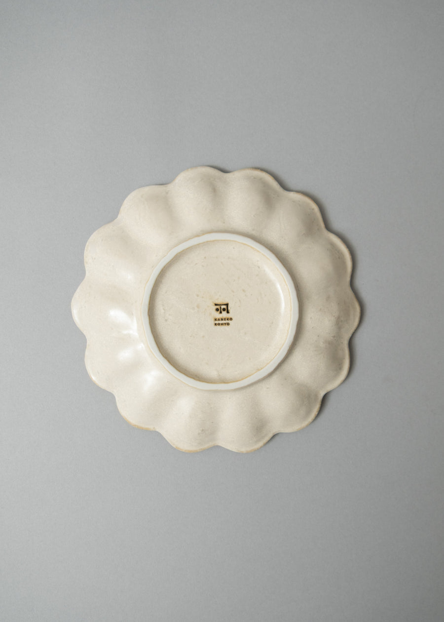 ASSIETTE EN PORCELAINE - "RINKA" - 22 CM - KANEKO KOHYO POTTERY