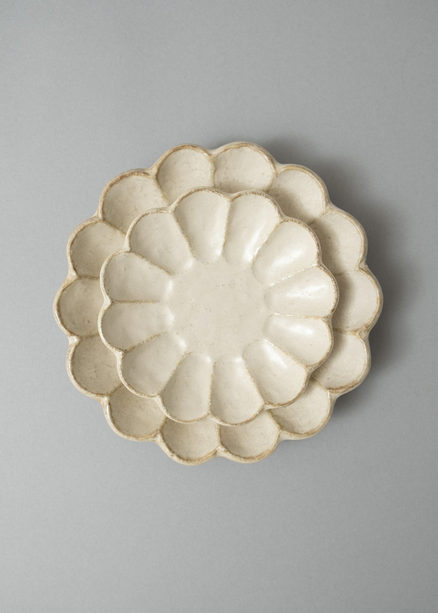 ASSIETTE EN PORCELAINE - "RINKA" - 22 CM - KANEKO KOHYO POTTERY