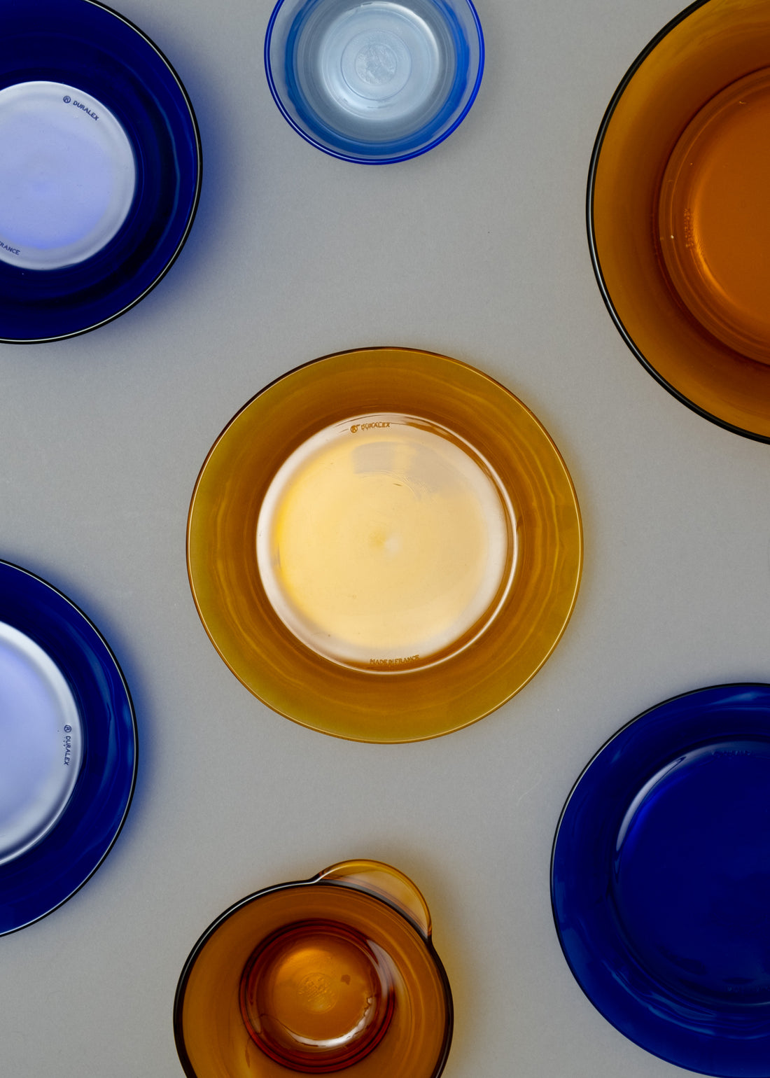 ASSIETTES CREUSES X6 - VERRE TREMPÉ - LYS VERMEIL - 19,5 CM - DURALEX