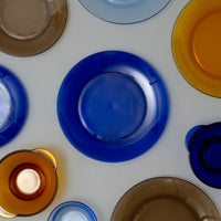 ASSIETTES PLATES X6 - VERRE TREMPÉ - LYS SAPHIR - 23,5 CM - DURALEX