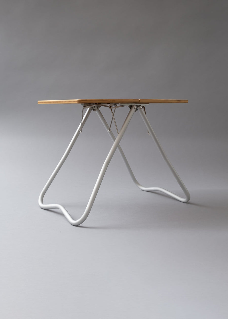 TABLE DE CAMPING PLIABLE EN BAMBOU & ALUMINIUM - BAMBOO MY TABLE - SNOW PEAK