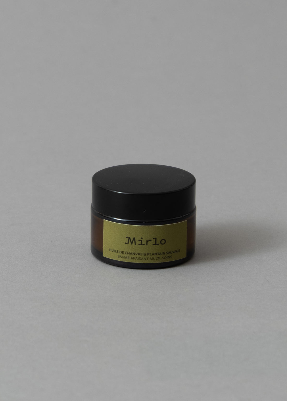 BAUME APAISANT NATURE - PLANTAIN SAUVAGE & HUILE DE CHANVRE - POT VERRE 30ML - MIRLO