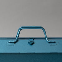 GRANDE BOITE A OUTILS "DOUBLE"- TY-4 - BLEU MÉTALLISÉ - OUTINOMI x MAGASIN VIVANT!