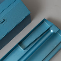 GRANDE BOITE A OUTILS "DOUBLE"- TY-4 - BLEU MÉTALLISÉ - OUTINOMI x MAGASIN VIVANT!