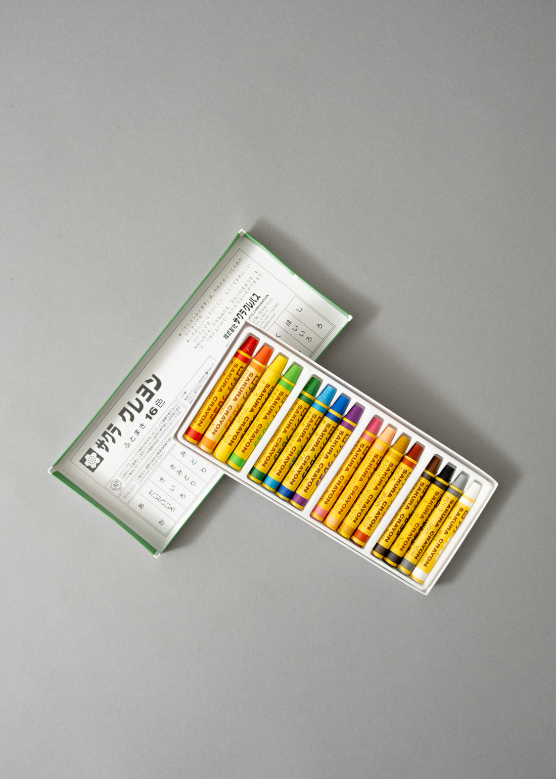 BOÎTE DE 16 PASTELS A L'HUILE JAPONAIS - POINTE "FINE" CRAY PASS - SAKURA