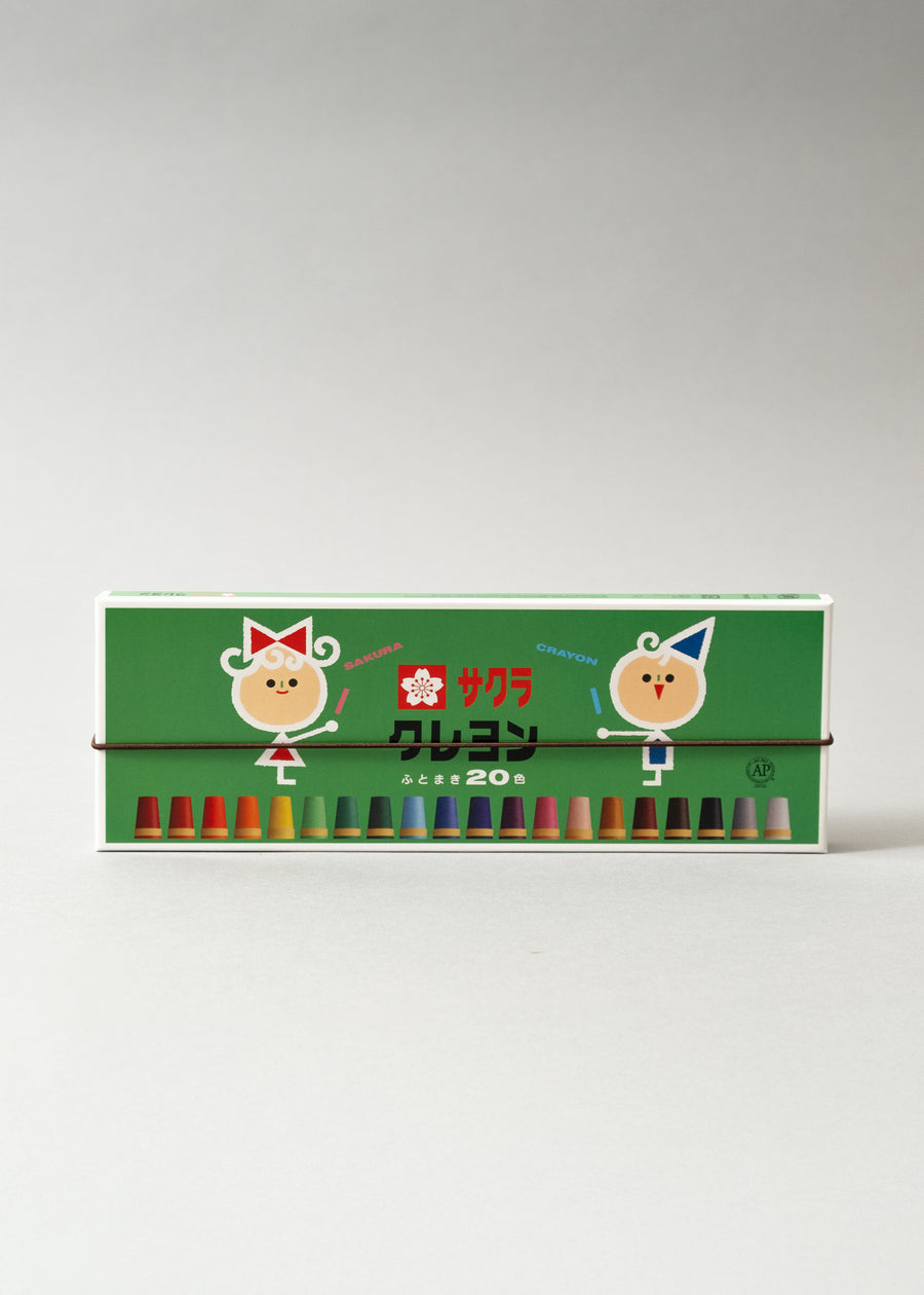 BOÎTE DE 20 PASTELS A L'HUILE JAPONAIS - POINTE "FINE" CRAY PASS - SAKURA