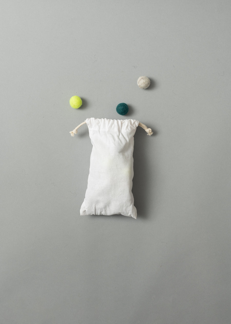 SAC DE 40 BOULES POUR LANCE-PIERRE - LAINE FEUTREE - LUCISTNICE