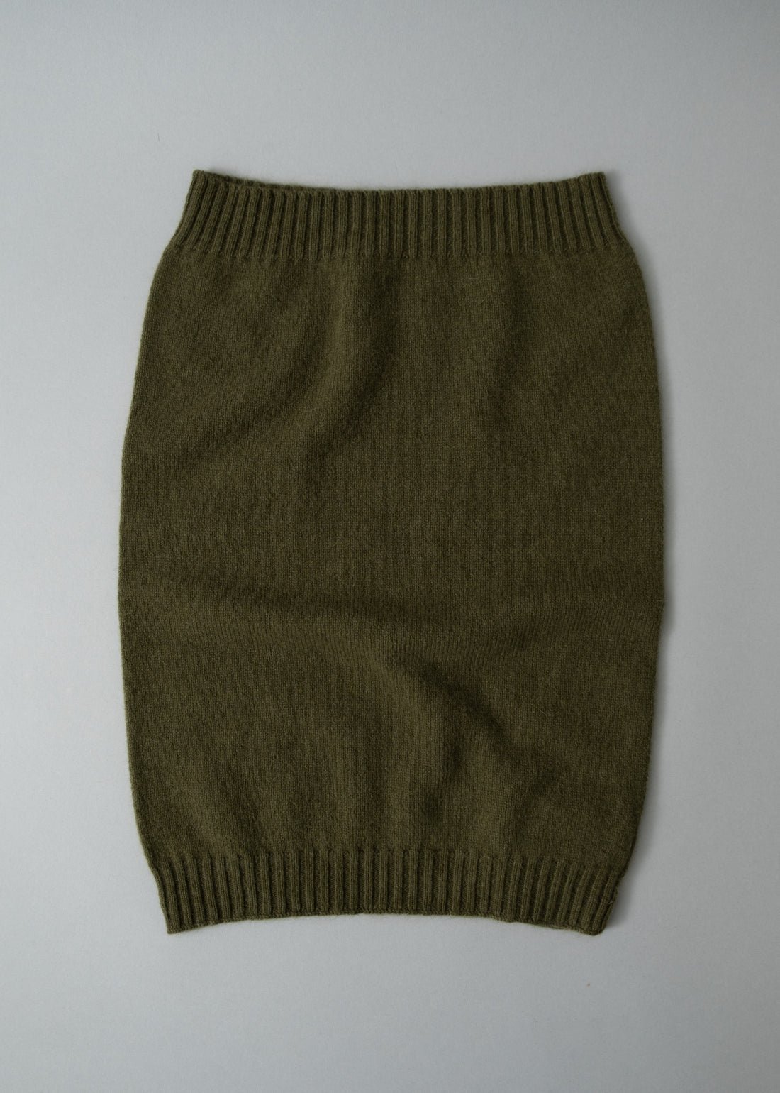 CACHE COL "STEWARTON" UNISEXE - LAINE D'AGNEAU / ANGORA - ARMY - MACKIE