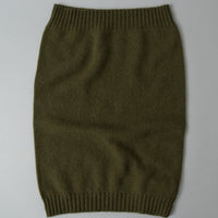 CACHE COL "STEWARTON" UNISEXE - LAINE D'AGNEAU / ANGORA - ARMY - MACKIE