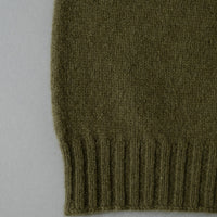 CACHE COL "STEWARTON" UNISEXE - LAINE D'AGNEAU / ANGORA - ARMY - MACKIE