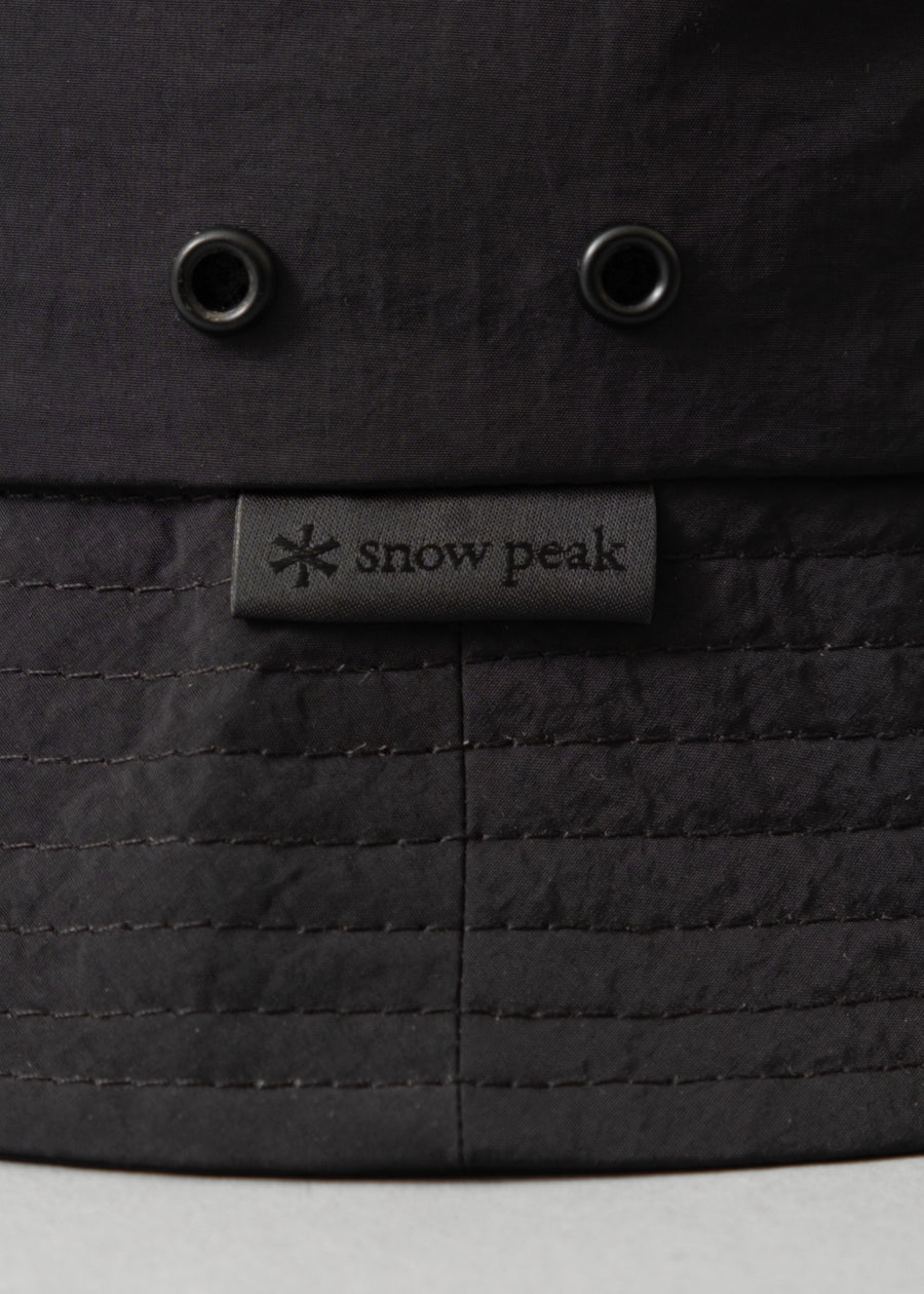 CHAPEAU DE RANDONNÉE - NYLON TUSSAH HAT - BLACK - SNOW PEAK