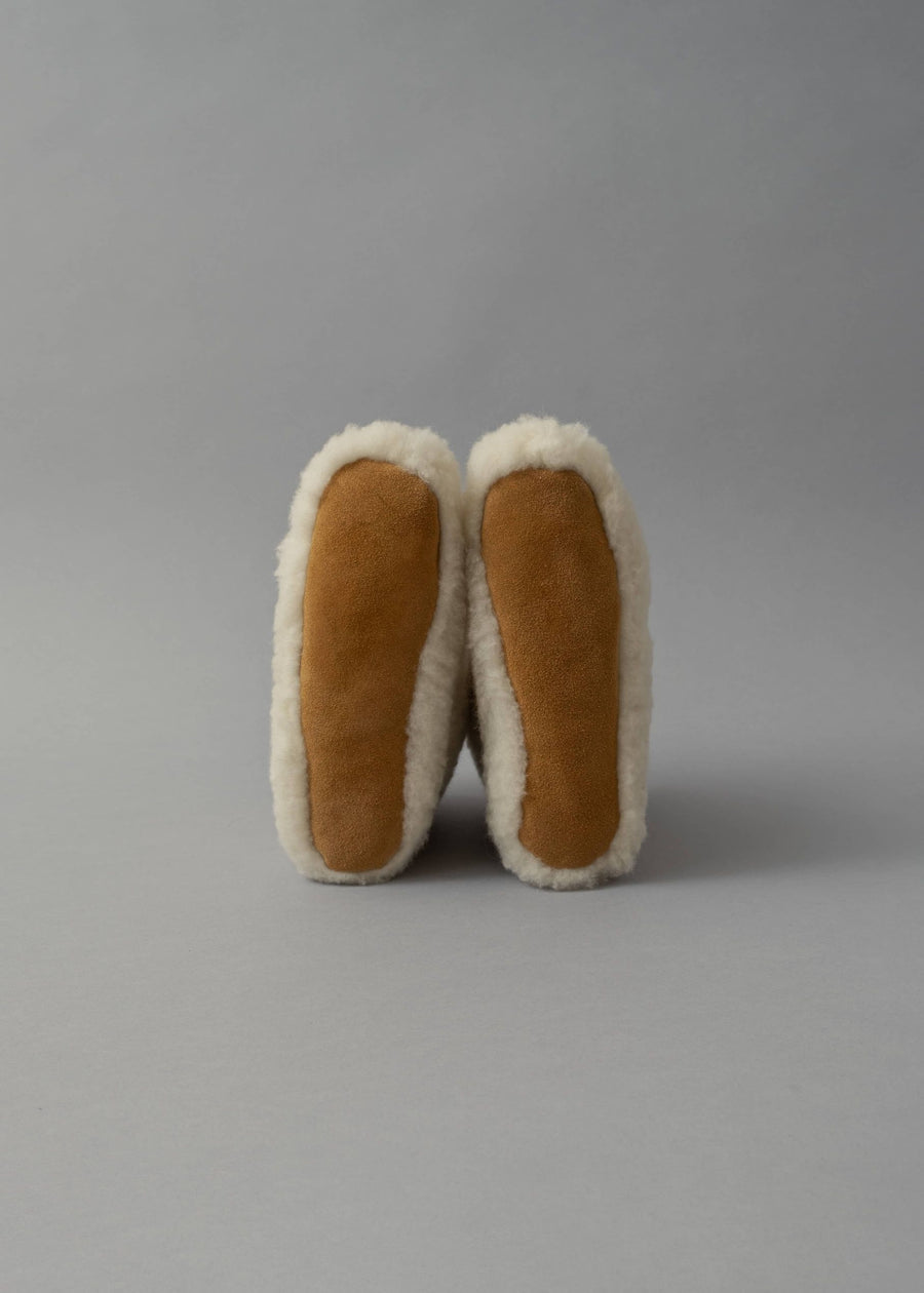CHAUSSONS ENFANTS EN LAINE NATURELLE - T23 à T34 - DIRECT TANNERIE