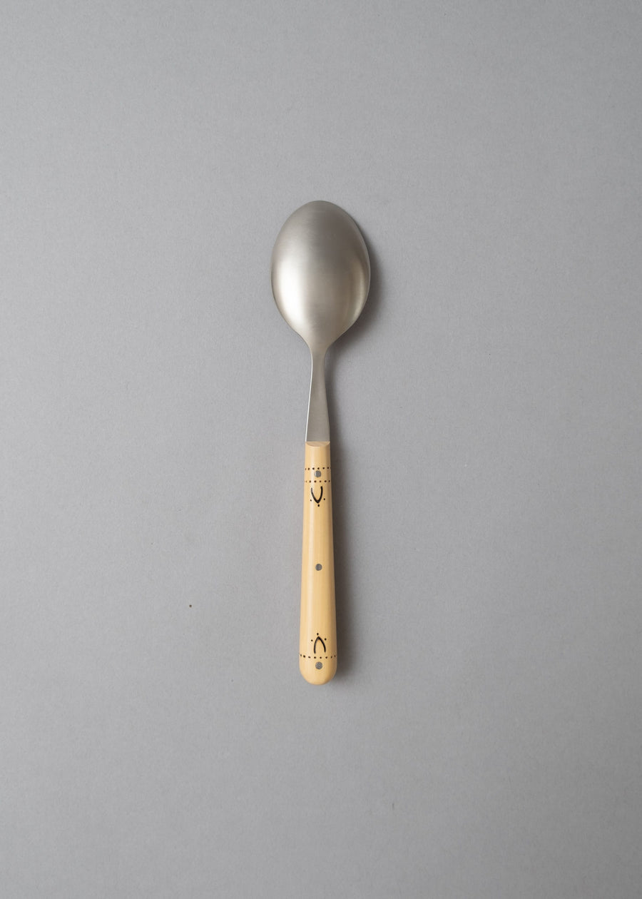 Coffret 6 cuillères à soupe - Buis pyrogravé - NONTRON