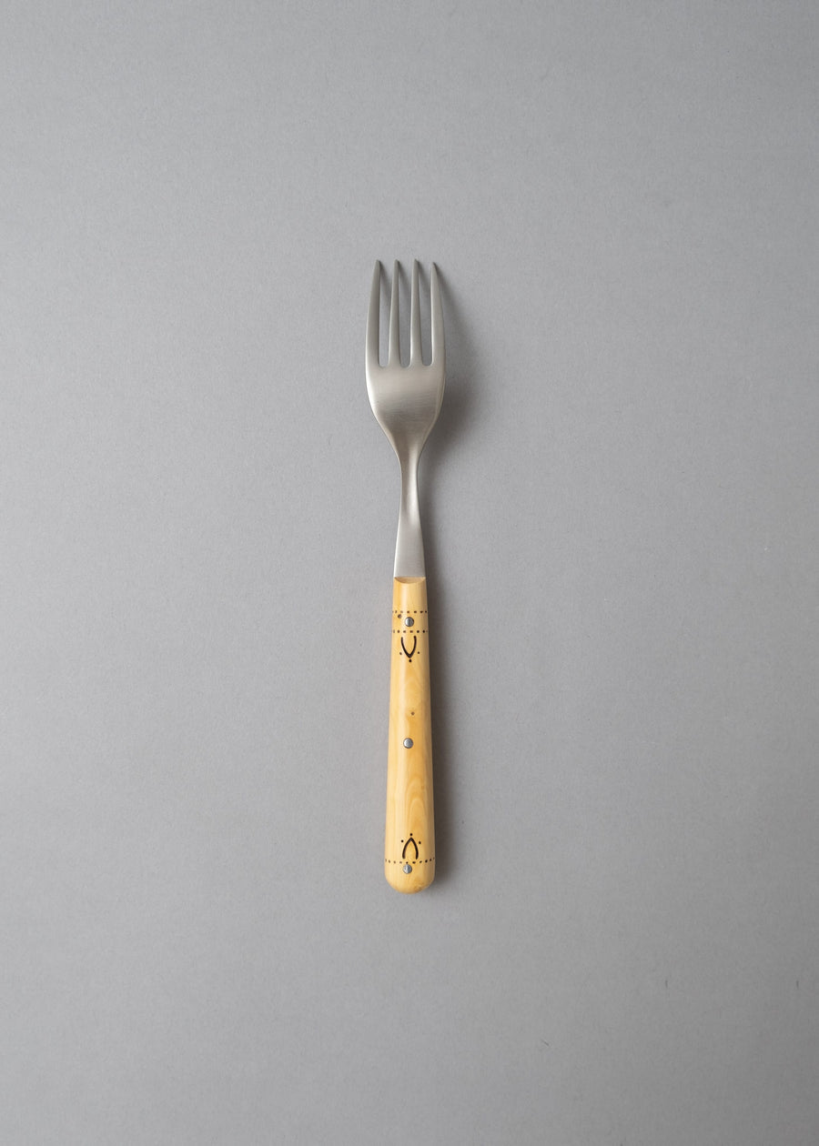 Coffret 6 fourchettes - Buis pyrogravé - NONTRON