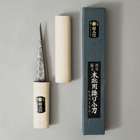 COUTEAU DE SCULPTURE JAPONAIS - LAME 12 CM - ACIER SHIROGAMI - "IKEUCHI" - OUTINOMI X MAGASIN VIVANT!