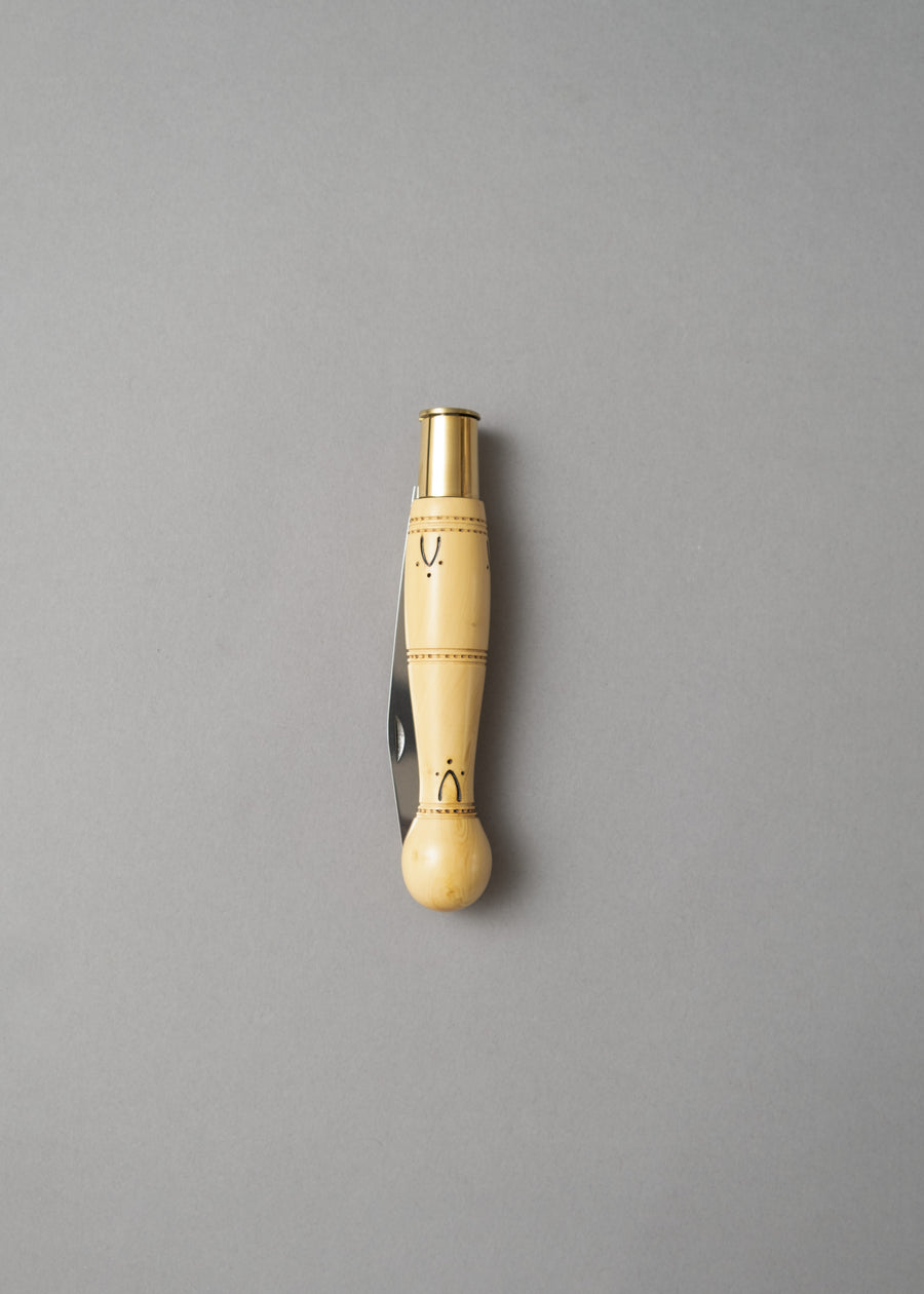 COUTEAU PLIANT N°25 - MANCHE BOULE - NONTRON