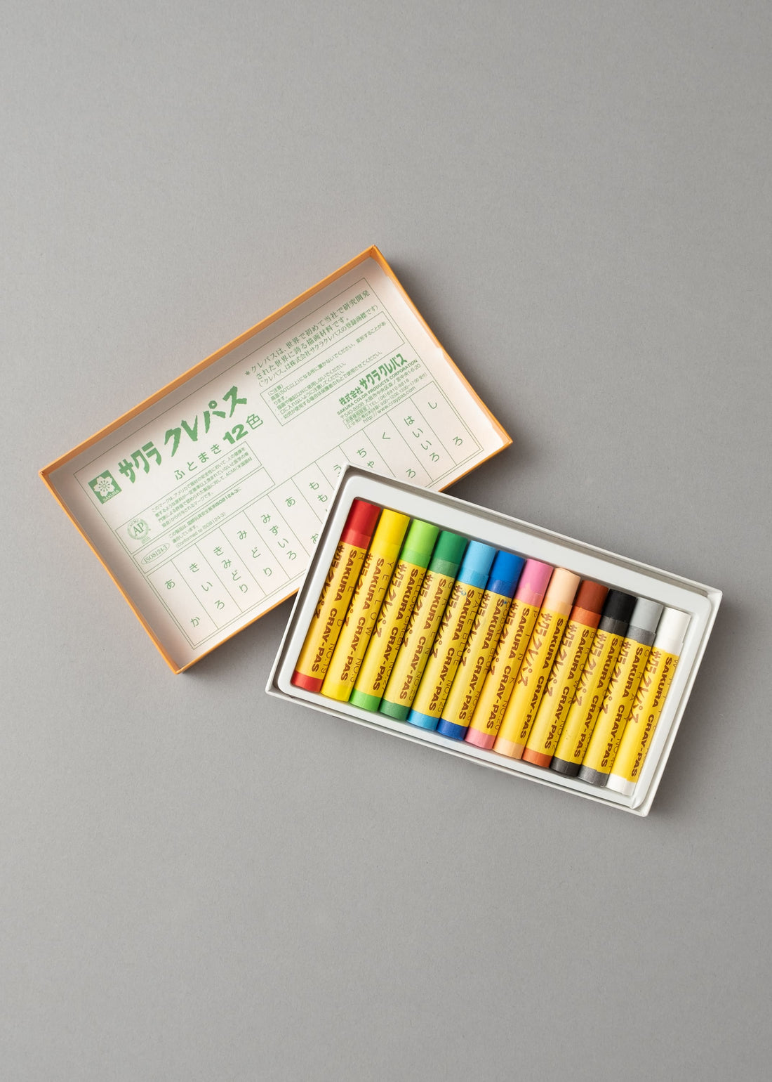 BOÎTE DE 12 PASTELS A L'HUILE JAPONAIS - CRAY PASS - SAKURA