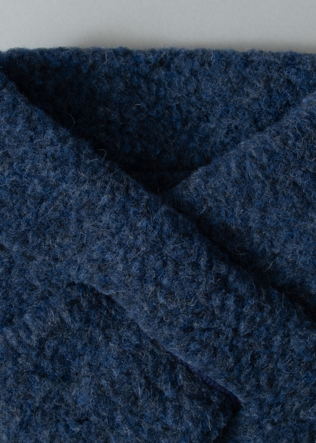 ECHARPE TUBULAIRE - DARK BLUE - LAINE NATURELLE - COLDBREAKER