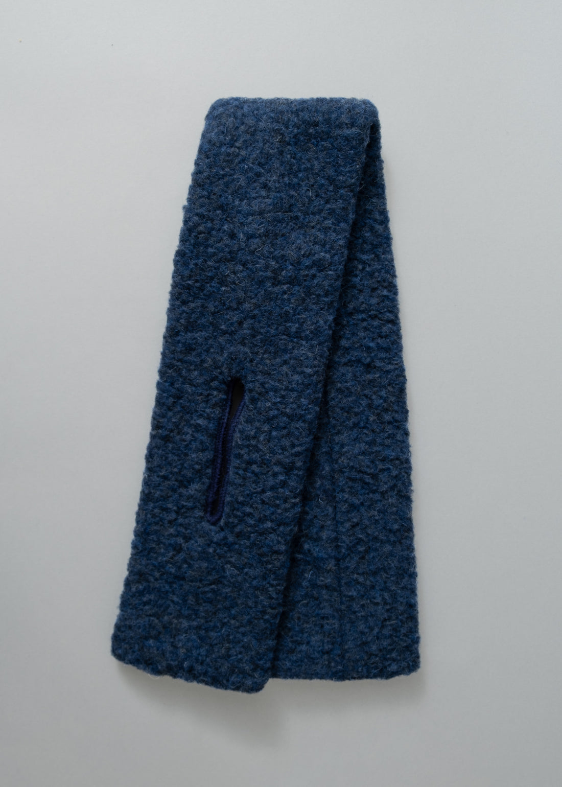 ECHARPE TUBULAIRE - DARK BLUE - LAINE NATURELLE - COLDBREAKER