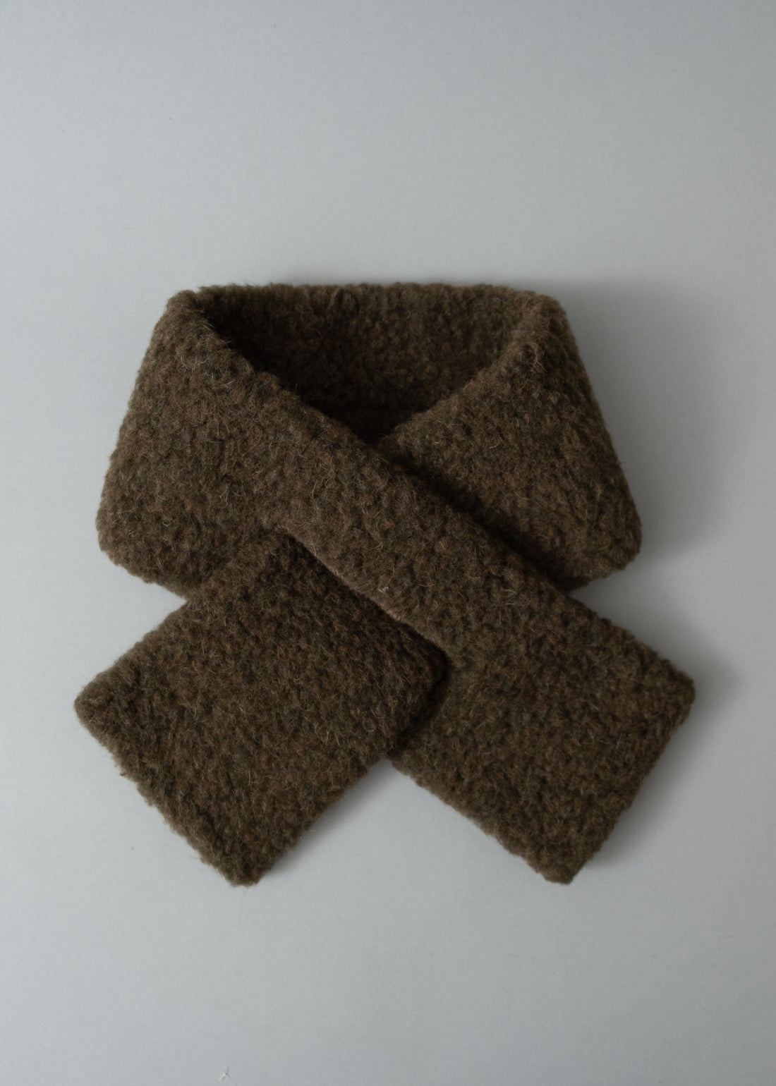 ECHARPE TUBULAIRE - KAKI - LAINE NATURELLE - COLDBREAKER