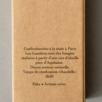 BOITE DE 3 CHANDELLES - CIRE D'ABEILLE NATURELLE - ESKA