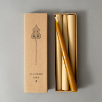 BOITE DE 3 CHANDELLES - CIRE D'ABEILLE NATURELLE - ESKA
