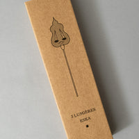 BOITE DE 3 CHANDELLES - CIRE D'ABEILLE NATURELLE - ESKA