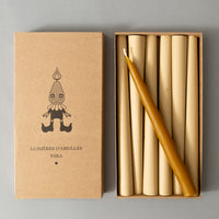 BOITE DE 6 CHANDELLES - CIRE D'ABEILLE NATURELLE - ESKA