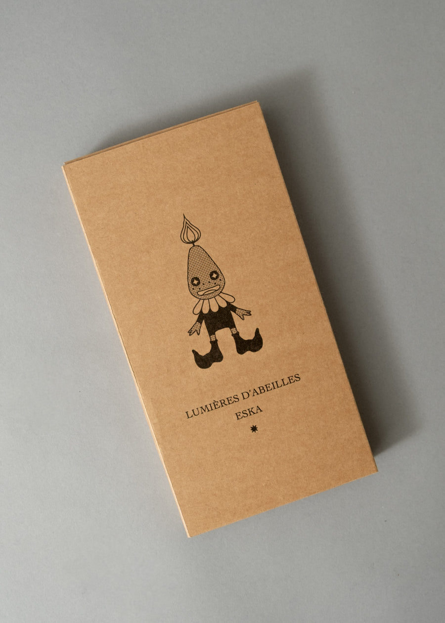 BOITE DE 6 CHANDELLES - CIRE D'ABEILLE NATURELLE - ESKA