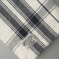 NAPPE RUSTIQUE - CHEVRONS NAVY - 100% COTON RECYCLE- PUEBCO