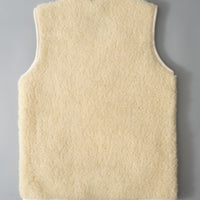 GILET ADULTE EN LAINE NATURELLE - MIXTE - DIRECT TANNERIE