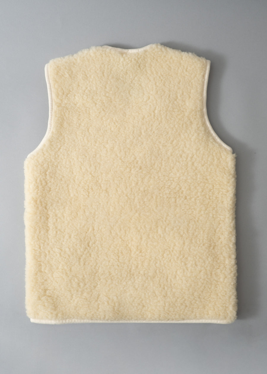 GILET ADULTE EN LAINE NATURELLE - MIXTE - DIRECT TANNERIE