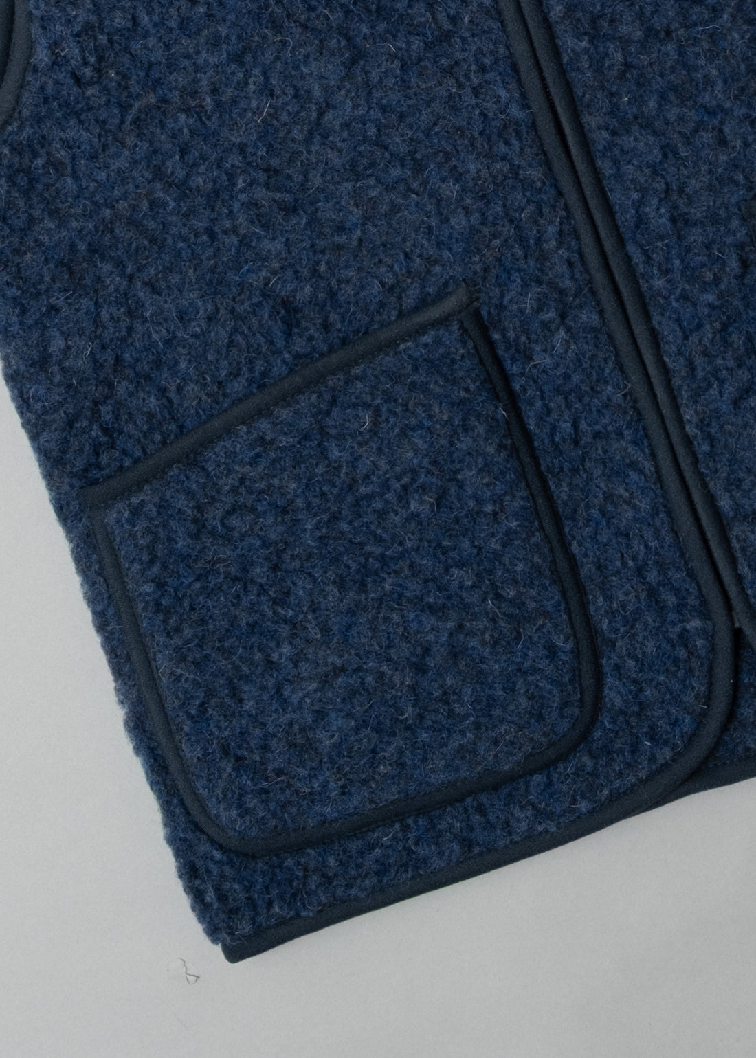 GILET MIXTE - DARK BLUE - LAINE NATURELLE - COLDBREAKER