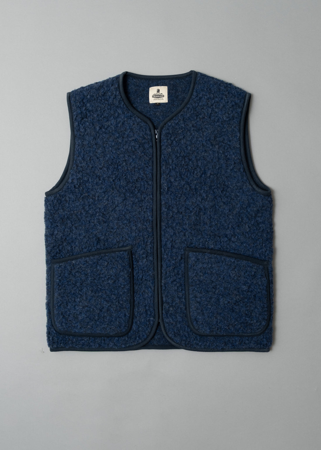 GILET MIXTE - DARK BLUE - LAINE NATURELLE - COLDBREAKER